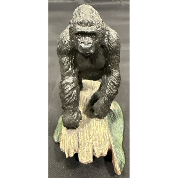Franklin Mint Other - Franklin Mint Gorilla Sculpture Wildlife Collection 4in Black 1987 Silverback